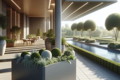 nowoczesne donice tarasowe