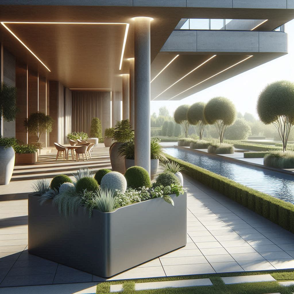 nowoczesne donice tarasowe