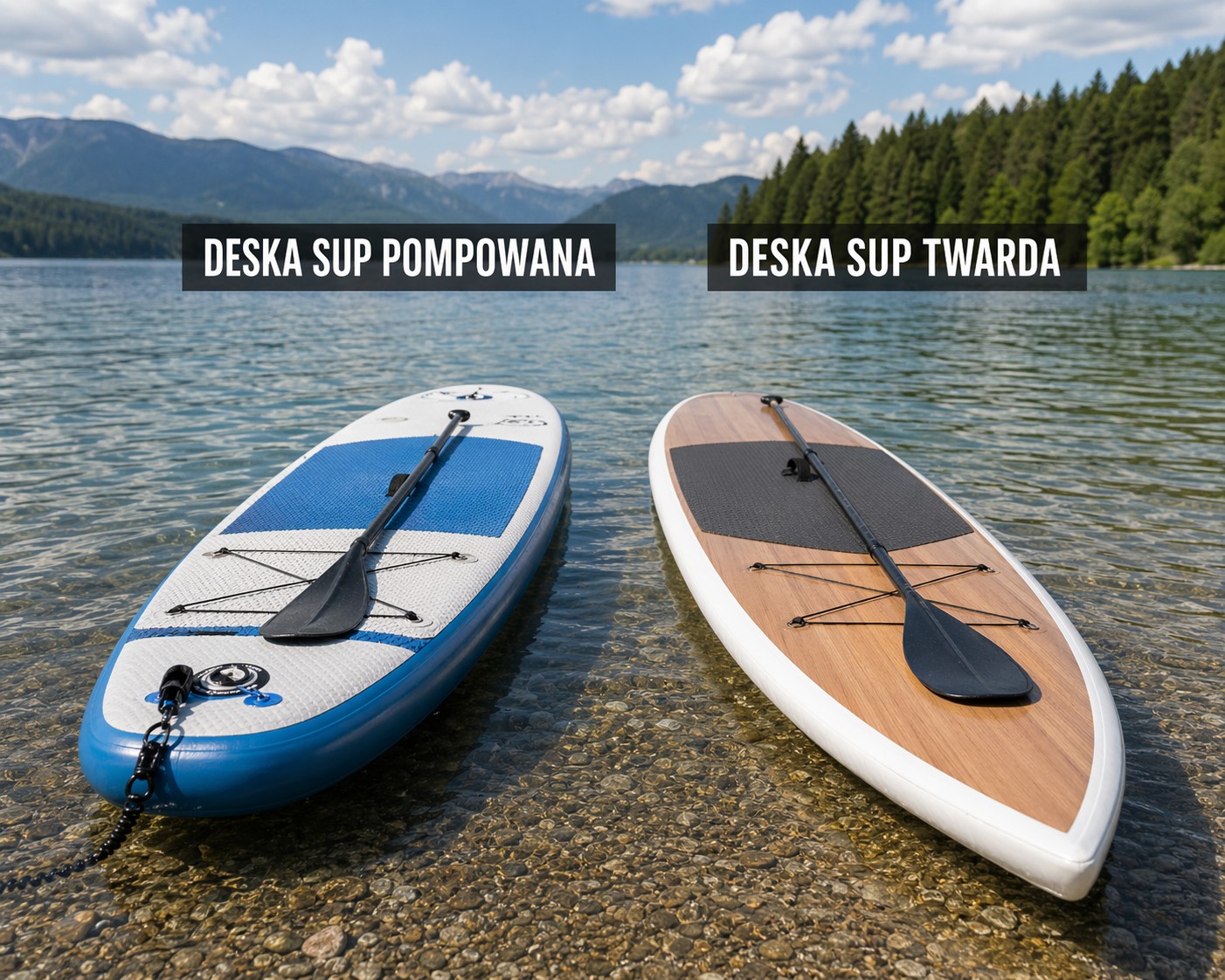 deska sup pompowana vs twarda